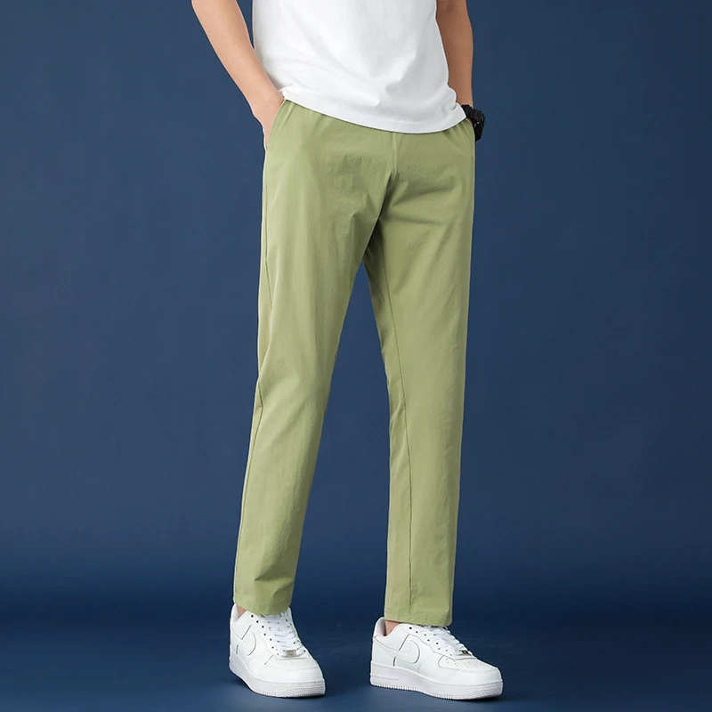 Ice Silk Pants Men's Thin Casual Sports Pants Lightweight breathable trousers perfect for sports and everyday wear comfo — photo 12