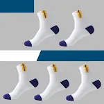 Mid white blue