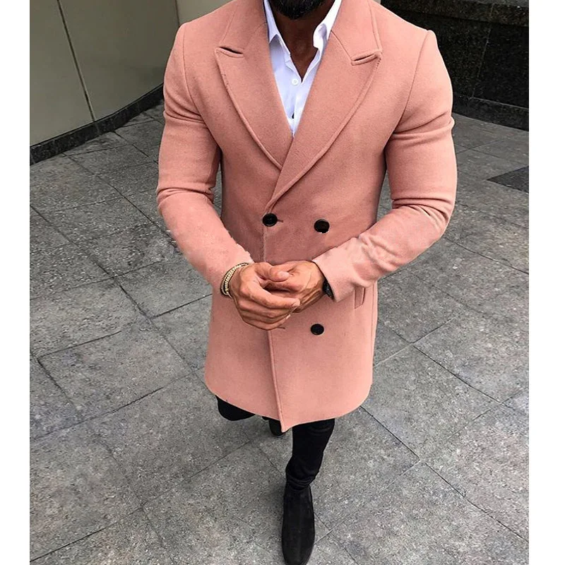 Title 1, Double-faced wool overcoat for men, offering ex...