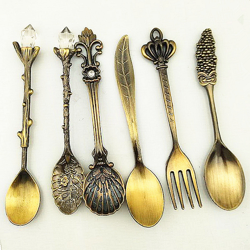Title 1, European Style Palace Retro Tableware 6piece Se...