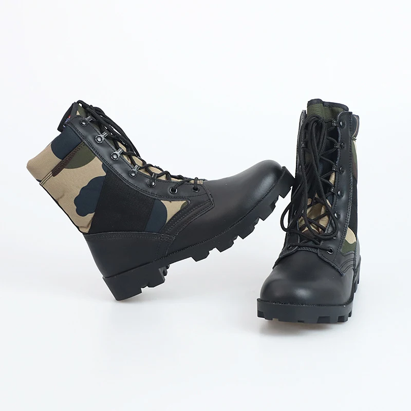 Men's Camouflage Desert Military Boots Non-slip Wear-resistant High-top Combat Boots for Outdoor Hiking — photo 7