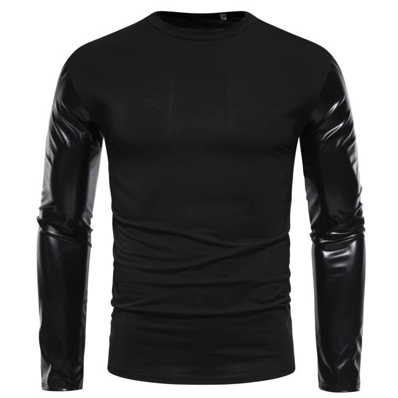 Camiseta Masculina Casual Plus Size Gola Redonda Camiseta de Base Essencial para Homens Conforto e Estilo para o Dia a Dia — foto 1