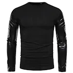 Camiseta Masculina Casual Plus Size Gola Redonda Camiseta de Base Essencial para Homens Conforto e Estilo para o Dia a Dia — foto 1