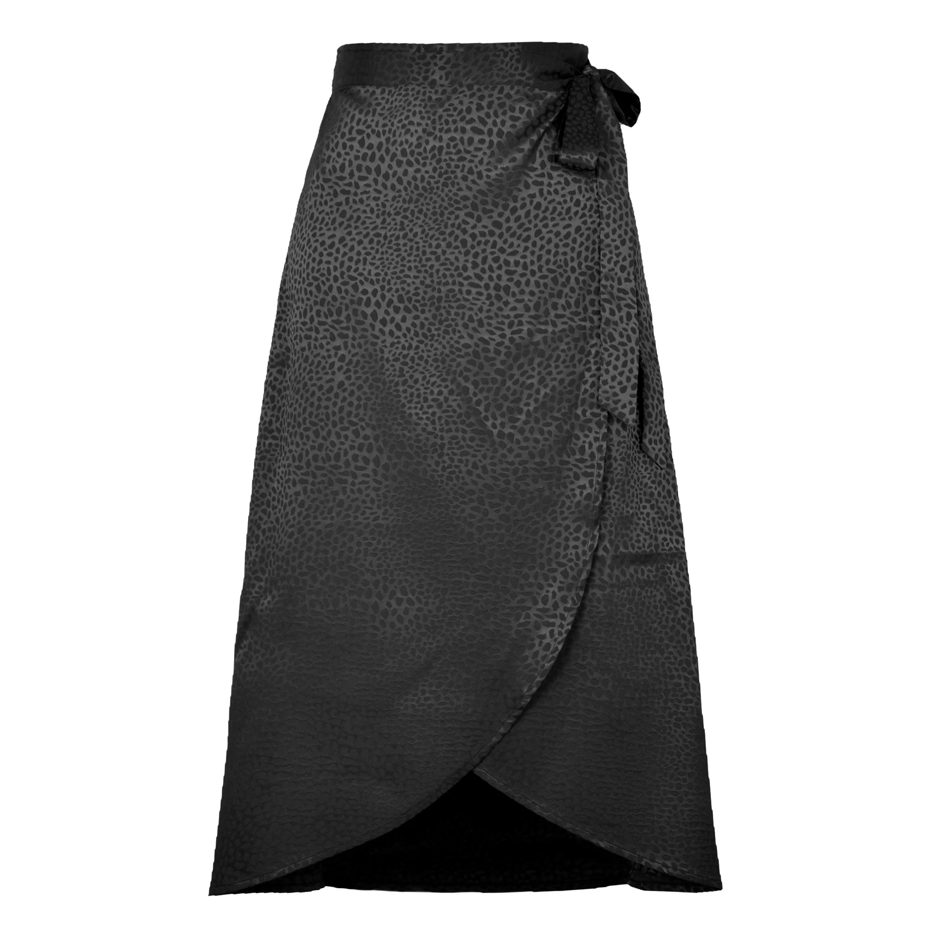 Title 6, Damen Jacquard Rock mit hoher Taille und Bindun...