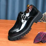 Fashion Shiny Surface Shoes Men's Casual British Style Comfortable and Stylish Perfect for Everyday Wear and Special Occ — photo 15