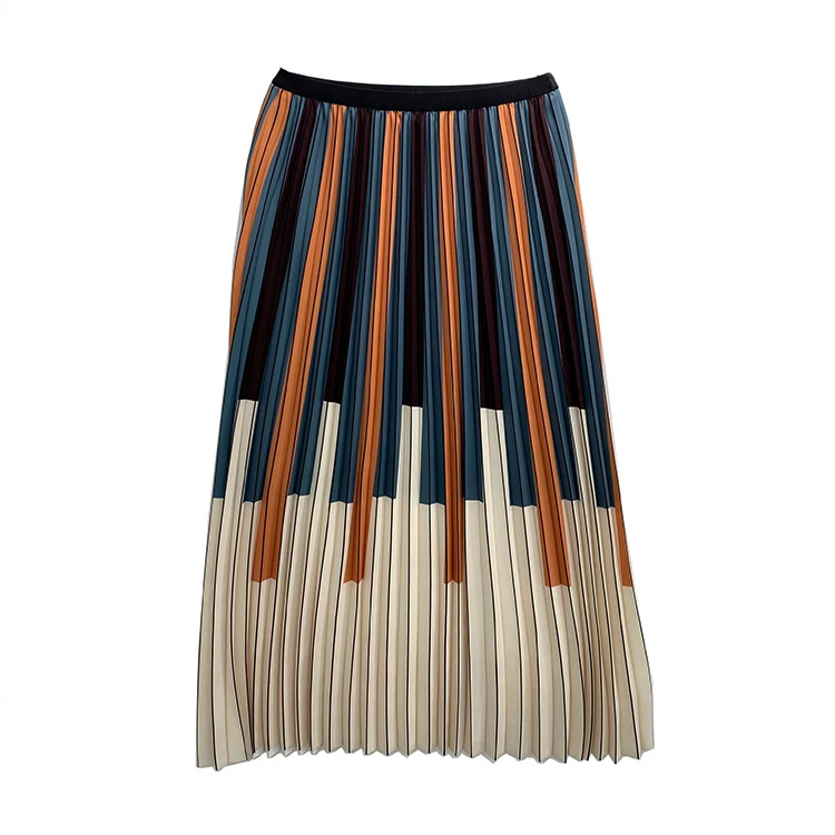 Title 1, Dames Contrastkleur Piano Rok Kleding voor Vrou...