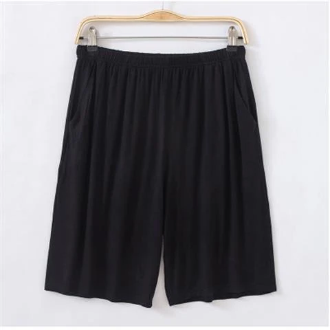 Heren Korte Katoenen Losse Dunne Huisbroek. Comfortabele en luchtige shorts, perfect om thuis te dragen, ideaal voor ontspanning en vrije tijd. — foto 13