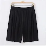 Heren Korte Katoenen Losse Dunne Huisbroek. Comfortabele en luchtige shorts, perfect om thuis te dragen, ideaal voor ontspanning en vrije tijd. — foto 13