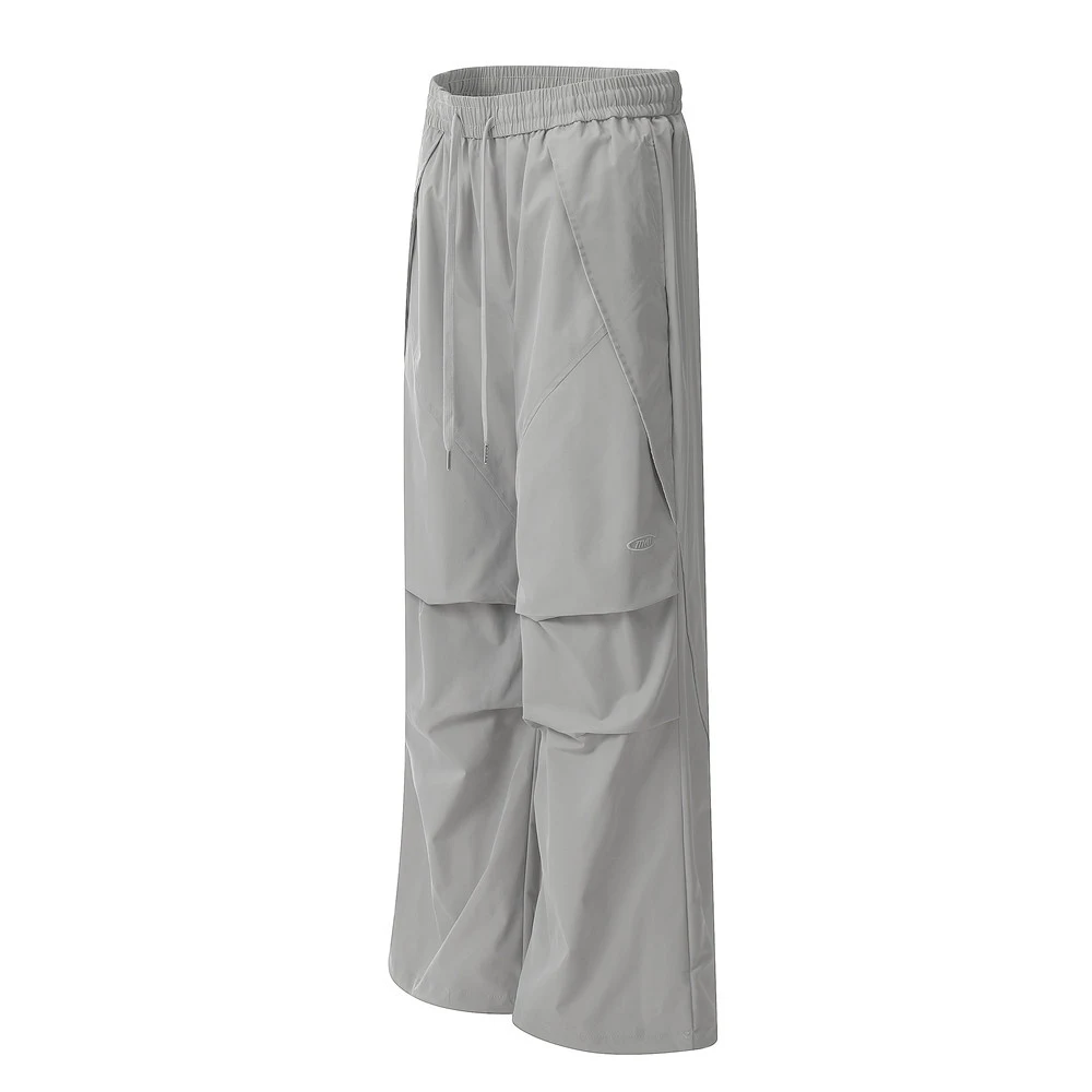 Title 17, Mens Solid Color Pleated Paratrooper Casual Pa...