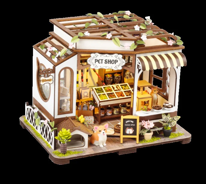 Suporte de livro pop-up estilo antigo Modelo de casa DIY Enfeites artísticos para uma exibição elegante e funcional em casa. — foto 4