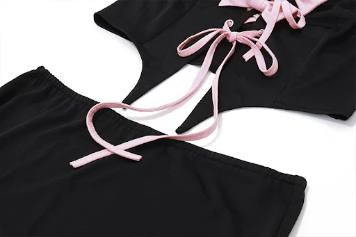 Title 9, Summer Sexy Pure Desire Bow Bandage Halterneck ...