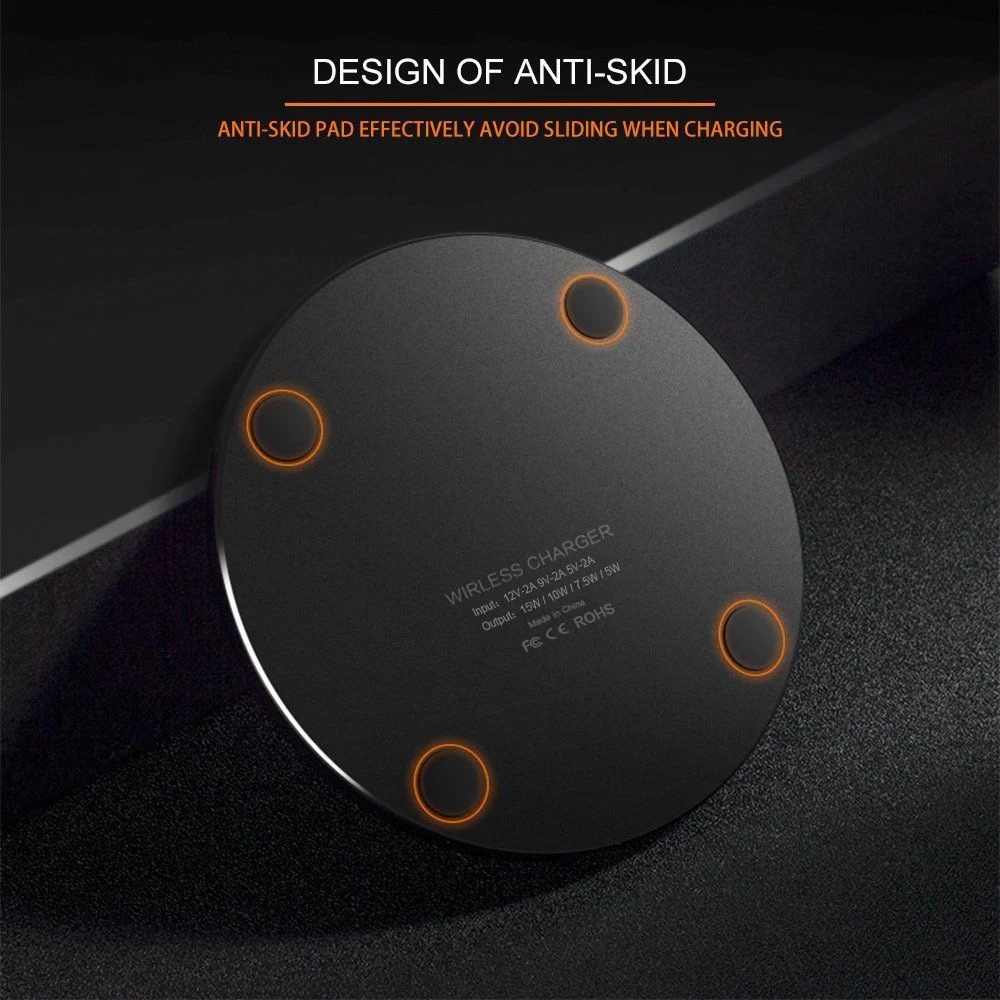 Title 3, Frosted Wireless Charger 10W Mirror Fast Wirele...