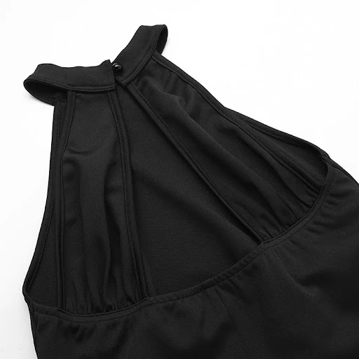 Title 22, European And American Style Halter Split Temper...