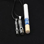 Alarme de Emergência Titânio Portátil Colar Chaveiro Autodefesa Pessoal Som Alto Fácil de Usar Ideal Viagens — foto 2