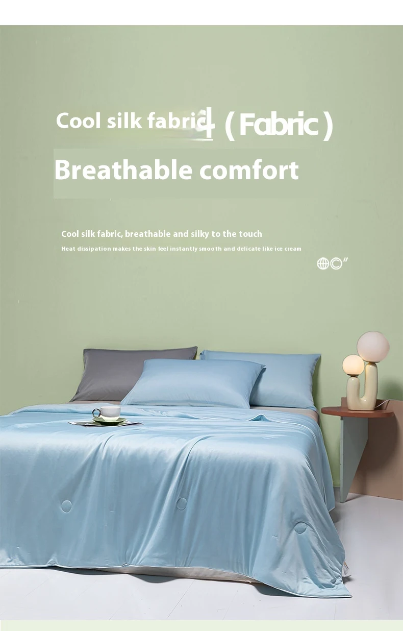 Title 7, Class A Mica Cool Silk Single Summer Quilt Ice ...