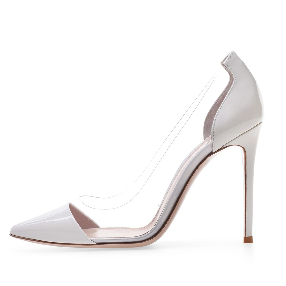 Title 8, Womens Fashion PVC Stitching Pointed High Heel...