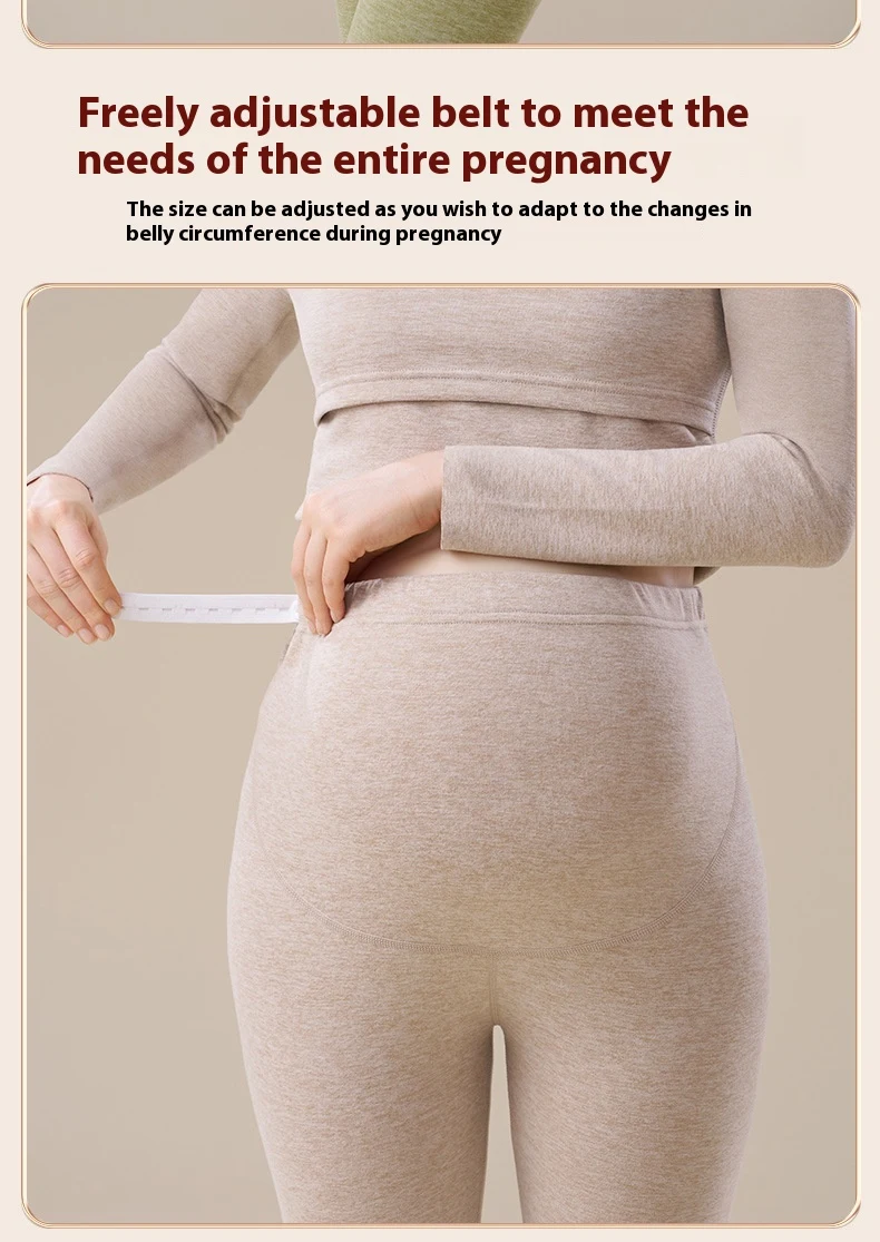 Title 2, Cashmere Silk Edging Pregnant Women Warm Suit