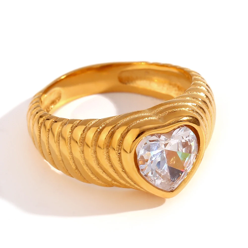 Pulseira Retrô Fashion Minoria Aço Inoxidável Banhado a Ouro 18K Anel Conjunto Joias Estilo Vintage Charmoso Presente — foto 6