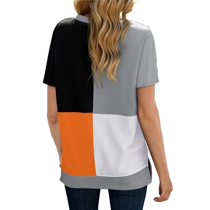 Title 12, European And American Womens Casual Color Bloc...