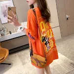 Women's Summer Short Sleeve T-Shirt with Fun Cartoon Design. Comfortable and lightweight, perfect for warm weather, offe — photo 1