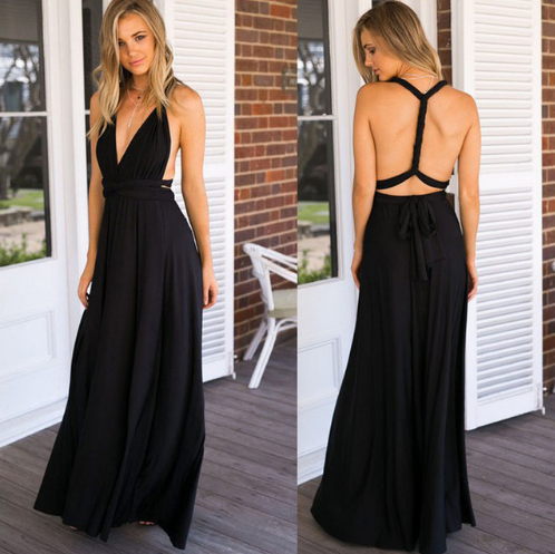 Women's Sexy Long Party Dress Club Floor-Length Backless Bandage Maxi Dress Multiway Bridesmaids Boho Summer — photo 21