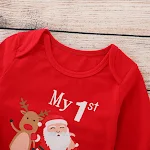 Mono navideño infantil de manga larga ideal para la temporada festiva. Mantén a tu hijo abrigado y cómodo con este divertido y práctico diseño. — foto 4