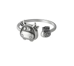 Anel de prata esterlina feminino, estilo vintage, signo do zodíaco Touro, um acessório elegante e com design diferenciado. — foto 2