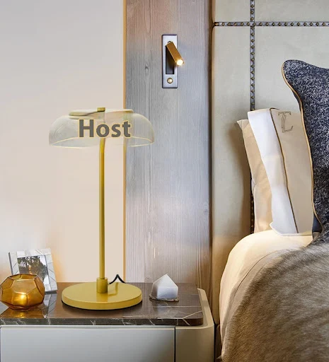 Title 10, Minimally Modern Glass Decorated LED Desk Lamp....