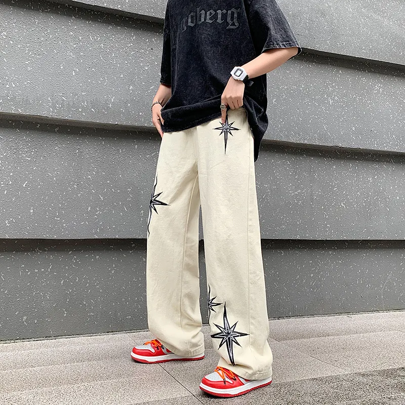 Men's Fashion Casual Retro Loose Straight Wide-leg Pants, Comfortable and Stylish, Perfect for Everyday Wear, Vintage Vi — photo 14