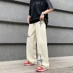 Men's Fashion Casual Retro Loose Straight Wide-leg Pants, Comfortable and Stylish, Perfect for Everyday Wear, Vintage Vi — photo 14