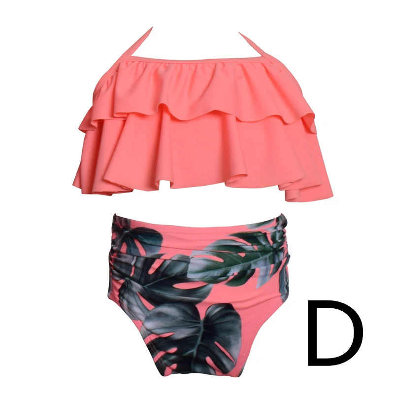 Traje de baño bikini dividido para padres e hijos Sexy y a la moda Disfruta del verano con estilo familiar y elegancia en la playa o piscina — foto 3