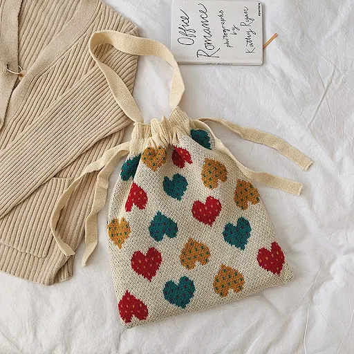 Title 3, Knitted shoulder bag for women, offering style ...