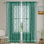 Green Lace Curtain Rod