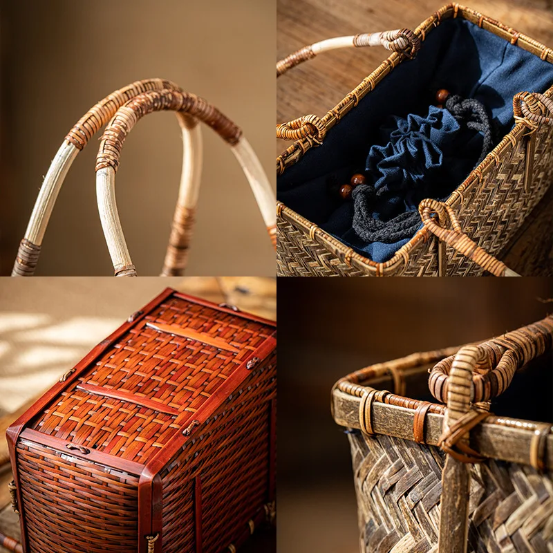 Bolsa feminina artesanal de bambu, um acessório elegante e sustentável. Perfeita para carregar seus itens essenciais com um toque natural e charmoso. — foto 9