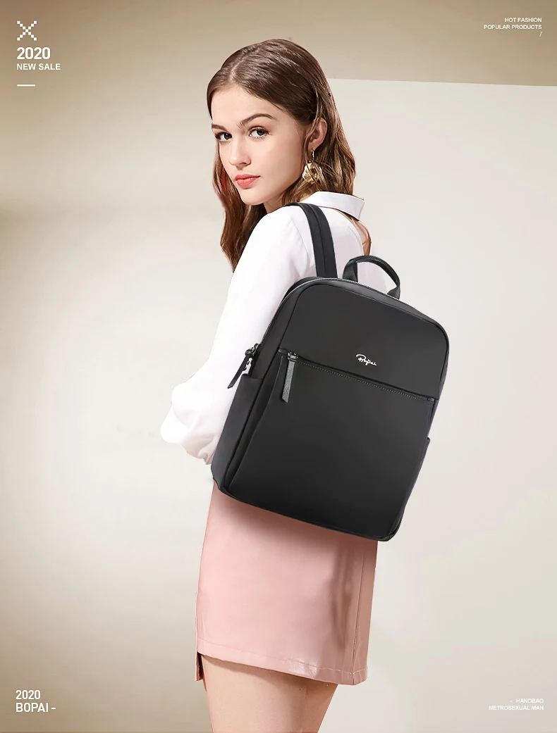 Mochila feminina para negócios, grande capacidade. Organize tudo com estilo e praticidade. Ideal para trabalho e viagens. Leve seus pertences com segurança. — foto 7
