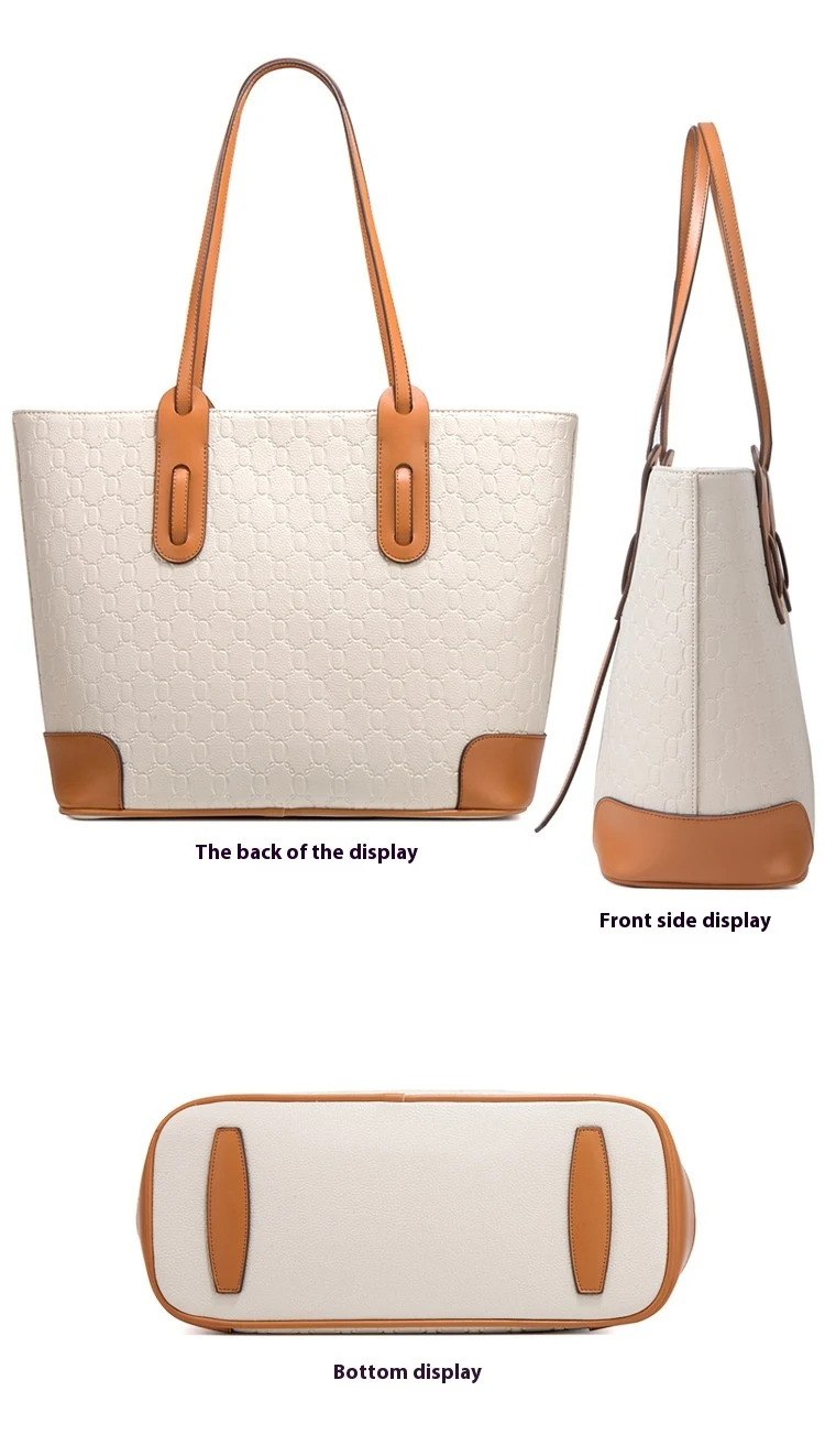 Women's Large Tote Shoulder Crossbody Bag Four-piece Set, High Capacity, Perfect for Travel and Everyday Use — photo 3