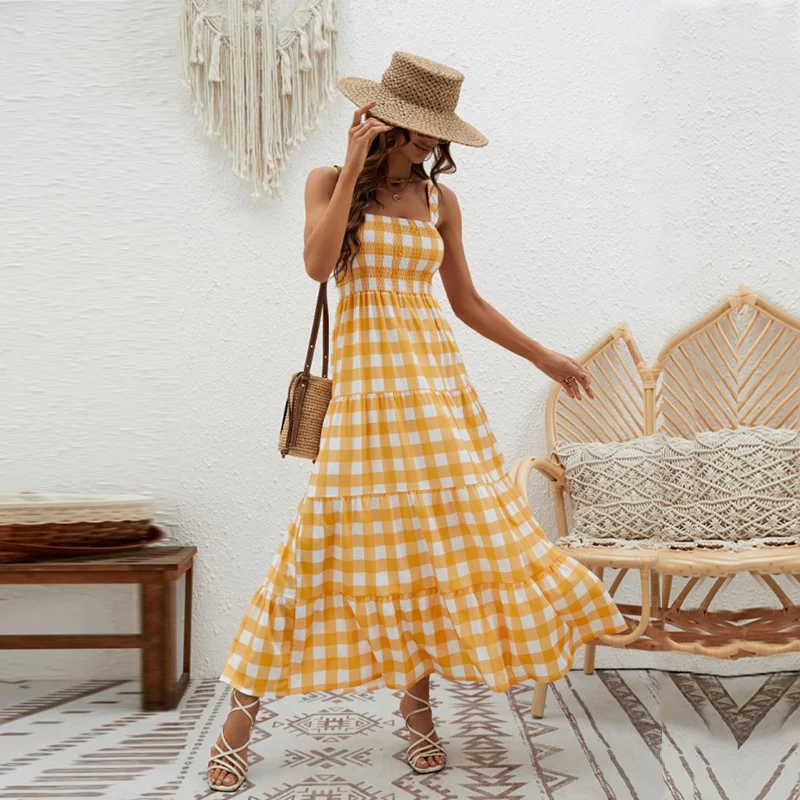 Title 21, Waist-controlled Large Hem Bohemian Dress