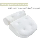 Travesseiro de banheira com 6 ventosas e rede 3D – Conforto e suporte superiores para relaxar durante o banho. — foto 11