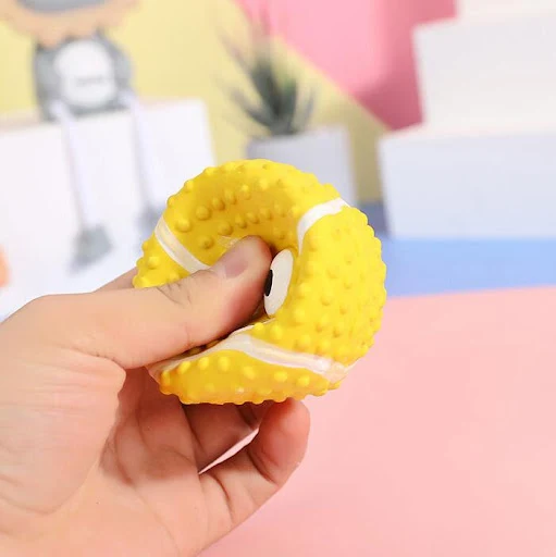Title 3, Teeth cleaning pet latex ball sounding dog toy....