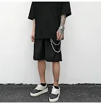 Trouser chain suit shorts, a bold statement in fashion. This stylish ensemble offers comfort and a unique look, perfect — photo 1