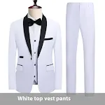 White Top Vest Pants