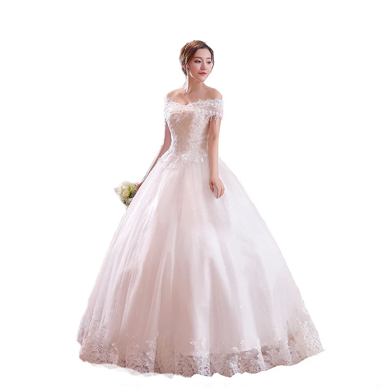 Title 6, Plus Size Bridal Lace Wedding Dress with Delica...