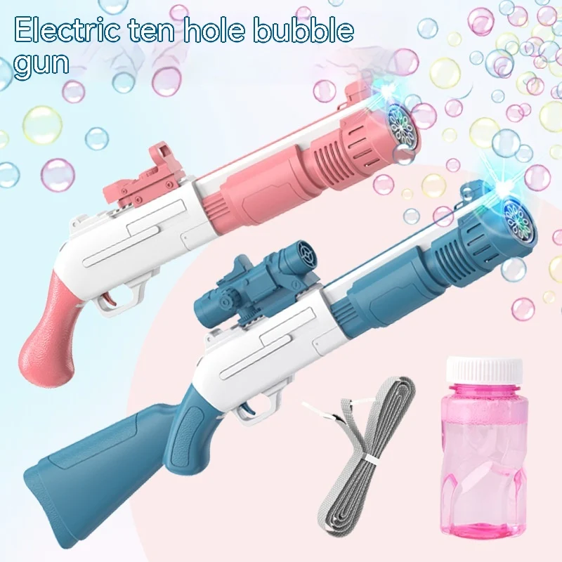 Arma de Bolhas Elétrica Infantil Automática Gatling, Brinquedo de Exterior, Crie um Show de Bolhas Divertido e Incrível para as Crianças ao Ar Livre — foto 23