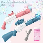 Arma de Bolhas Elétrica Infantil Automática Gatling, Brinquedo de Exterior, Crie um Show de Bolhas Divertido e Incrível para as Crianças ao Ar Livre — foto 23