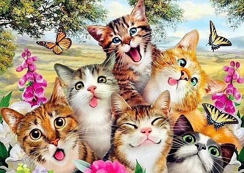 Title 9, Kedi Elmas Boyama Hayvan Rhinestone Elmas Nakış...