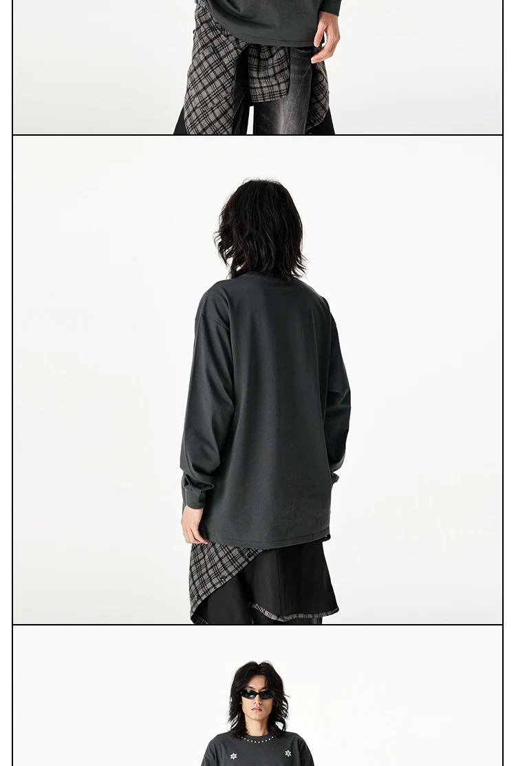 Title 5, Beaded Embroidered Long Sleeve Casual Couple T-...
