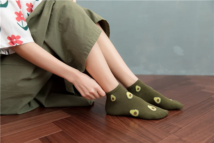 Title 9, Avocado Japanese Fruit Breathable Cotton Socks ...