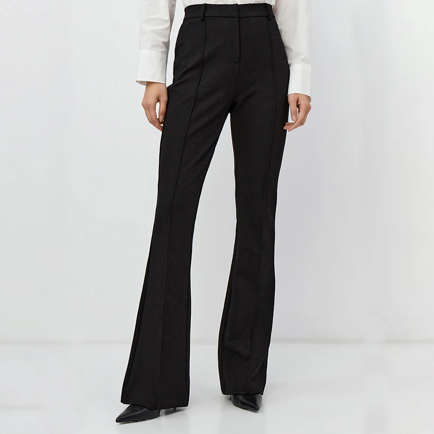 Title 6, Calças de terno casuais slim fit femininas. Con...