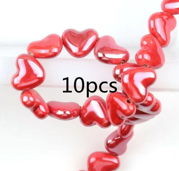 Contas de cerâmica Cross Hole Love para criar joias charmosas e personalizadas. Perfeitas para colares, pulseiras e artesanato criativo. — foto 26