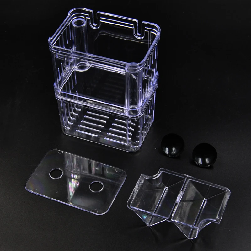 Title 2, Aquarium Fish Breeder Box High Clear Double Hat...